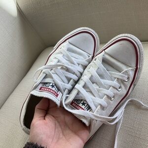 Converse White and Red Sneakers